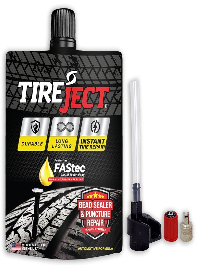 TireJect Automotive Sedan/Crossover/Truck 2-in-1 Tire Sealant & Bead Sealer Kit for tire repair of leaks and punctures - Image 2
